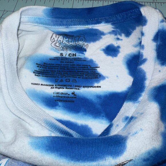 Naruto Shippuden Tie Dye T-Shirt Size Small Anime Graphic Tee C-Life 2002/2007 - Picture 6 of 12